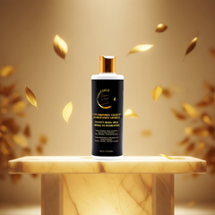 Vingt-Neuf Velvety Body Milk luxury hydrating body lotion displayed with warm golden lighting
