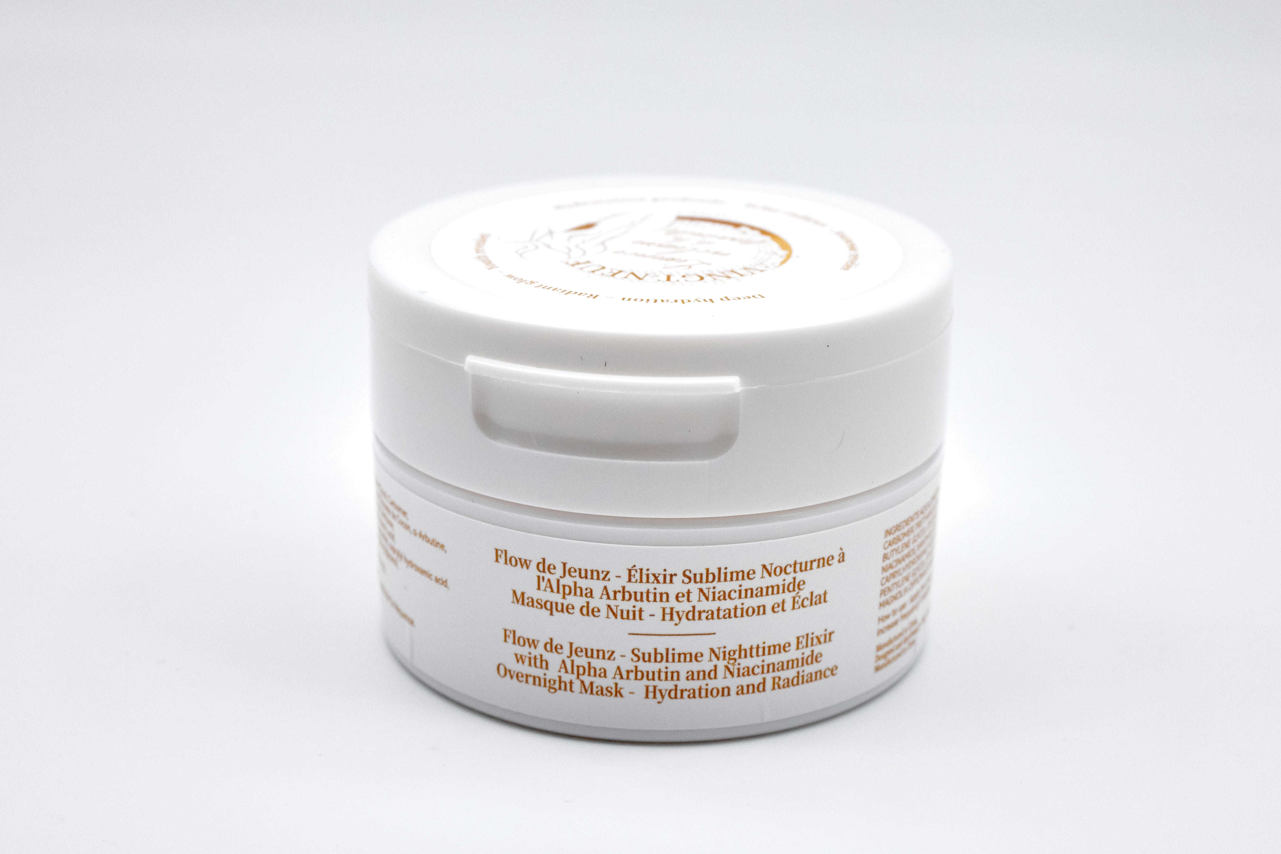 Vingt-Neuf Alpha Arbutin Sleeping Mask 100ml brightening night mask jar front view